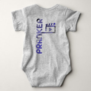 PRANKER Trend Abstract Lavender Violet Baby Bodysuit