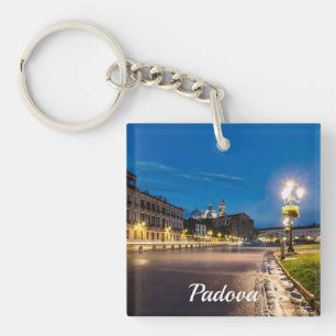 Prato della Valle at night in Padova, Italy Key Ring