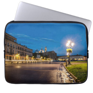 Prato della Valle at night in Padova, Italy Laptop Sleeve