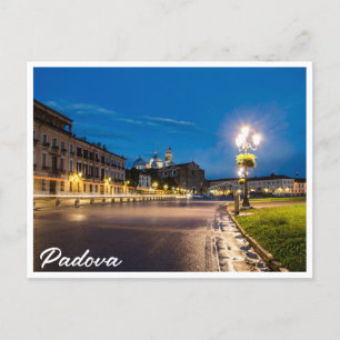 Prato della Valle at night in Padova, Italy Postcard