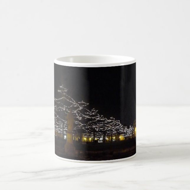 Prato della Valle by night at Christmas Coffee Mug (Center)