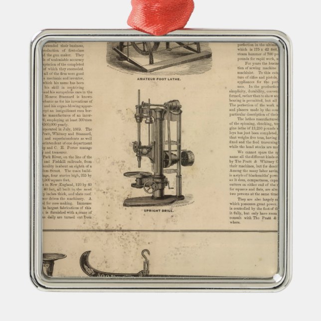 Pratt and Whitney Company Metal Tree Decoration (Front)