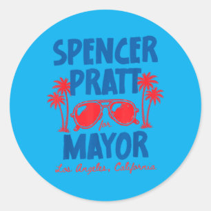 Pratt For Mayor Of Los Angeles California 2026 Classic Round Sticker