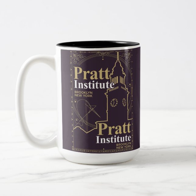 Pratt institute Two-Tone coffee mug (Left)