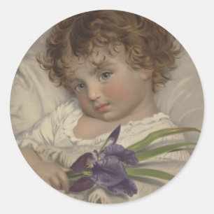 Prattling Primrose Classic Round Sticker