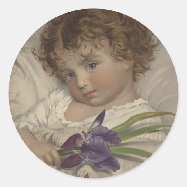 Prattling Primrose Classic Round Sticker (Front)