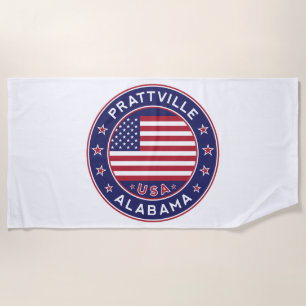 Prattville, Alabama Beach Towel