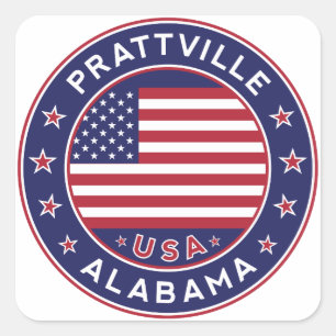 Prattville, Alabama Square Sticker