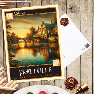 Prattville, Alabama Vintage Postcard