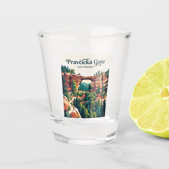 Pravčická Gate Czech Republic Shot Glass (Front)