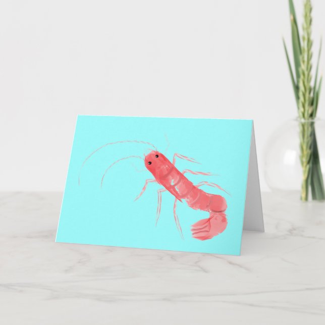 Prawn Greeting Card (Front)