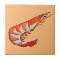 Prawn shrimp seafood kitsch art