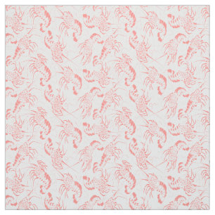Prawn Shrimp Seamless Pattern Fabric