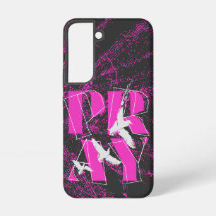 PRAY Bold Christian Faith Reminder Samsung Galaxy Case