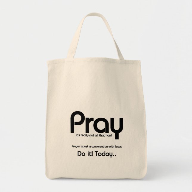 Pray Christian Tote Bag (Front)