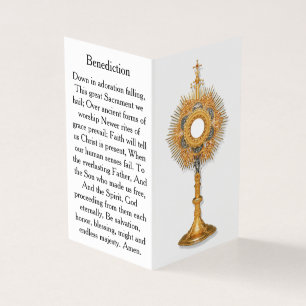 Pray During Eucharistic Adoration Card