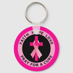 PRAY FOR A CURE KEY RING
