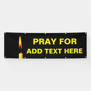 Pray For Add Text Banner