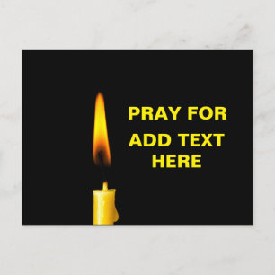 Pray For Add Text Postcard