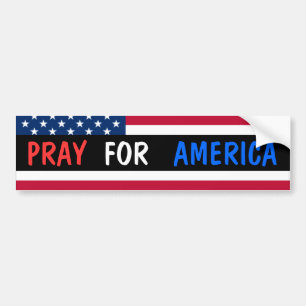 Pray For America Bumper Sticker