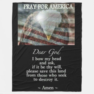 PRAY for AMERICA Fleece Blanket