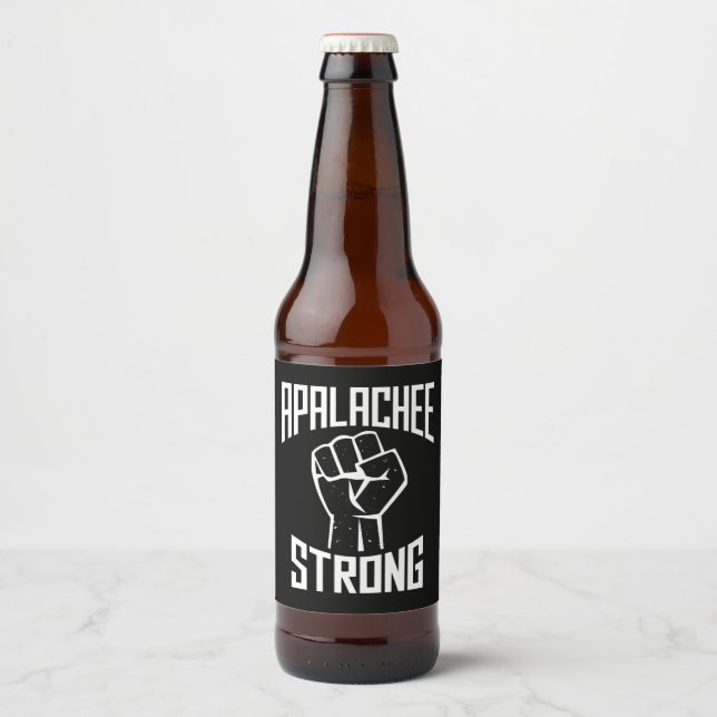 Pray for Apalachee High School Strong  Beer Bottle Label (Front)