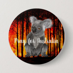Pray for Australia 7.5 Cm Round Badge