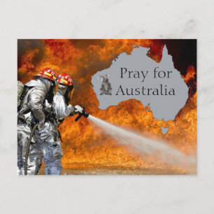 Pray for Australia Postcard