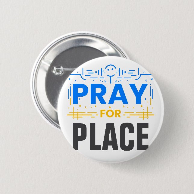 Pray For Compassion 6 Cm Round Badge (Front & Back)