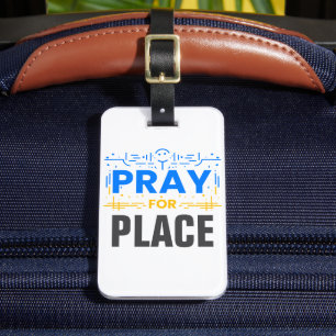 Pray For Compassion Luggage Tag
