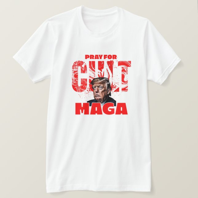 Pray for Cult MAGA T-Shirt (Design Front)