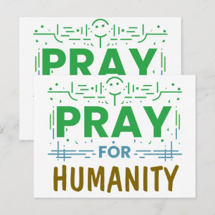 Pray For: Honouring Humanity Holiday Postcard