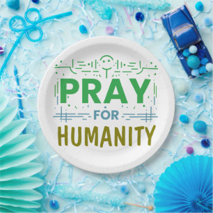 Pray For: Honouring Humanity Paper Plate