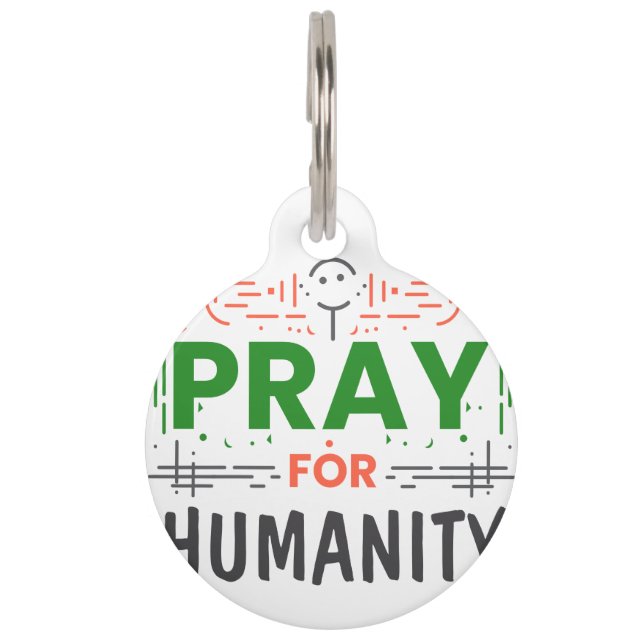 Pray For: Honouring Humanity Pet Tag (Back)