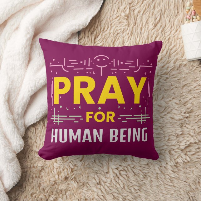 Pray For Human Being Cushion (Blanket)