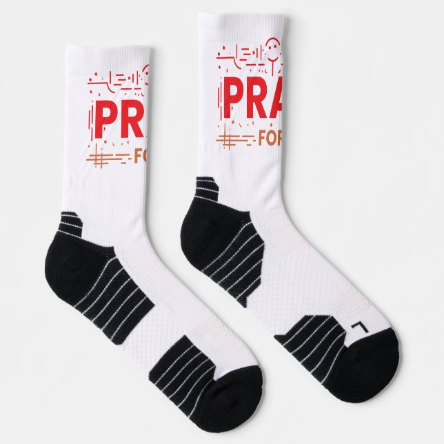 Pray For Humanity Socks (Right)