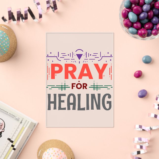 Pray For: Inspiring Healing Acrylic Invitations (Insitu (Celebration))