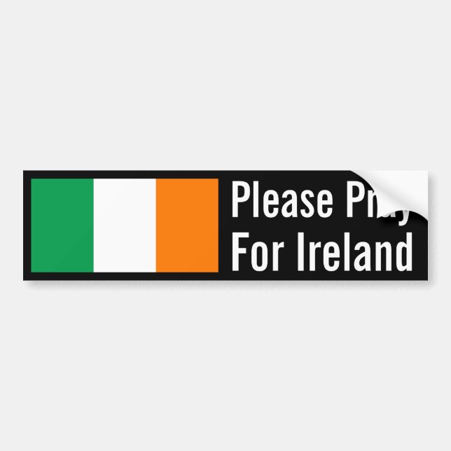 Pray for Ireland Bumper Sticker (Front)