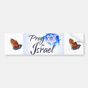 Pray-For-Israel_ Bumper Sticker
