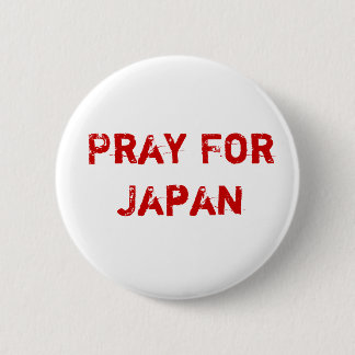 Pray for Japan 6 Cm Round Badge