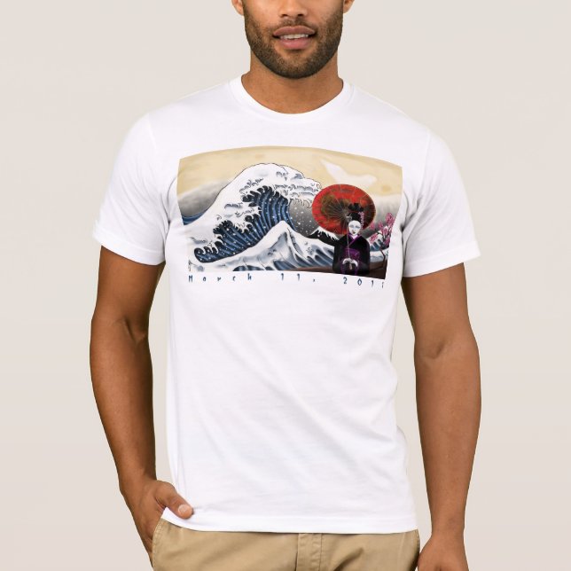 Pray For Japan Men's T-Shirt (Front)