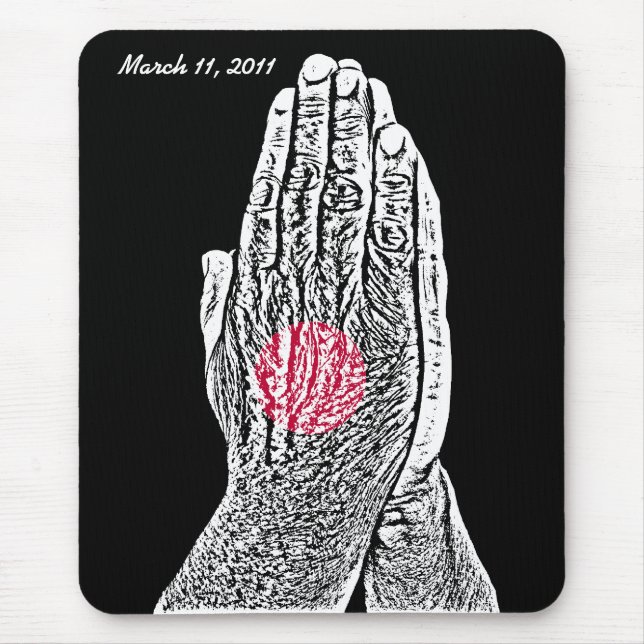 Pray for Japan Mouse Pad (Front)