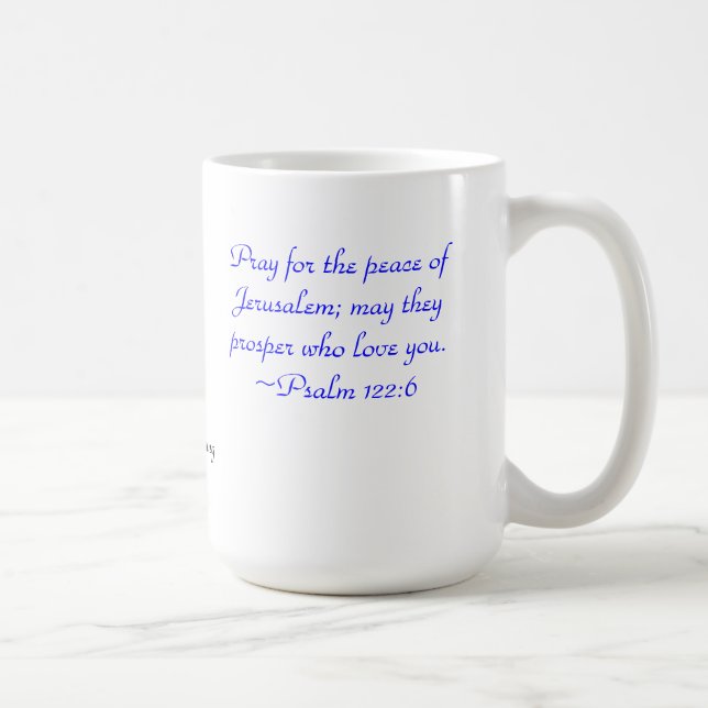 Pray for Jerusalem Mug (Right)