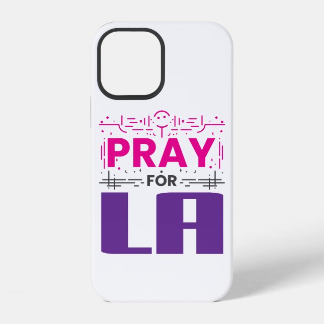 Pray for LA iPhone Case (Back)