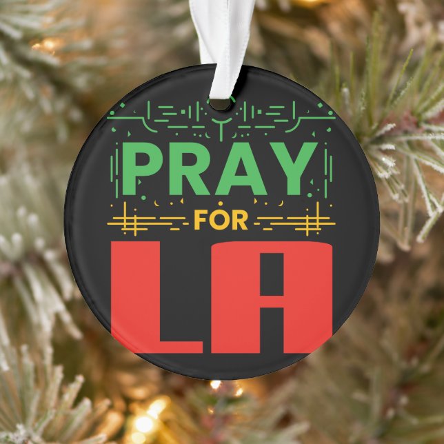 Pray for LA Ornament (Tree)