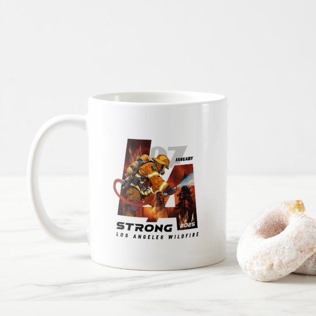 Pray for Los Angeles | 11# Classic Mug (With Donut)