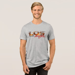 Pray for Los Angeles Men Tri-Blend Shirt