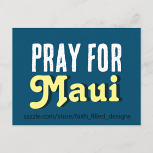 Pray For Maui Invitation Postcard