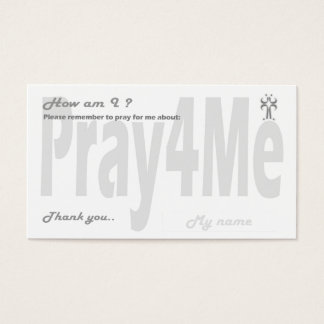 Pray for me remembrance card