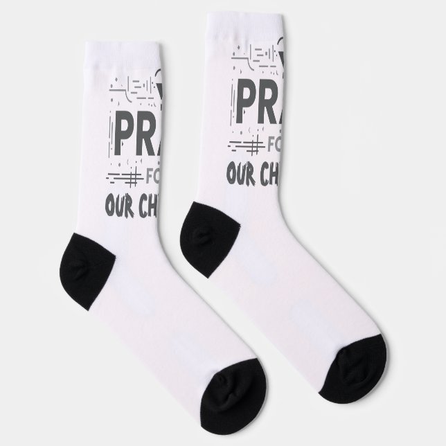 Pray For Our Children Socks (Right)